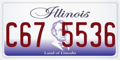 IL license plate C675536