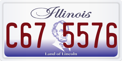 IL license plate C675576