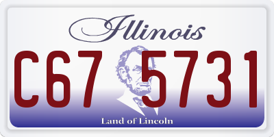 IL license plate C675731