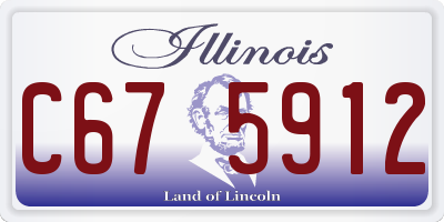 IL license plate C675912