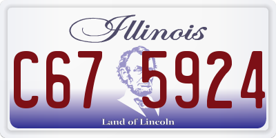 IL license plate C675924