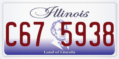 IL license plate C675938