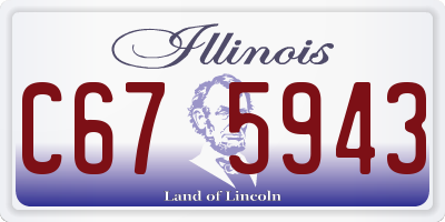 IL license plate C675943