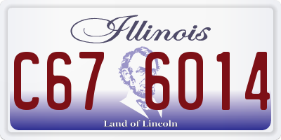 IL license plate C676014