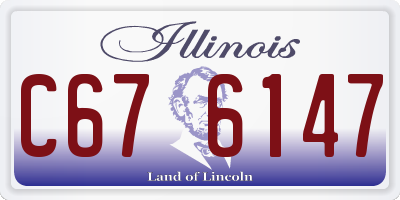 IL license plate C676147