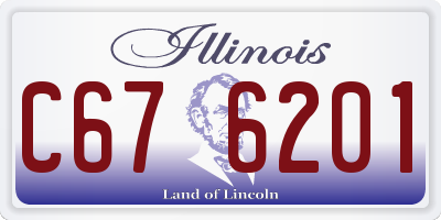 IL license plate C676201