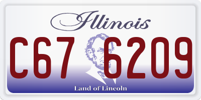 IL license plate C676209