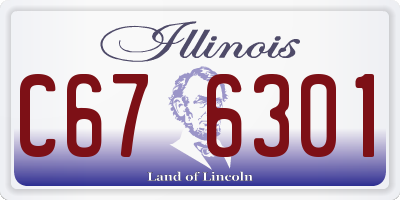 IL license plate C676301