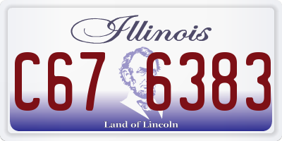 IL license plate C676383
