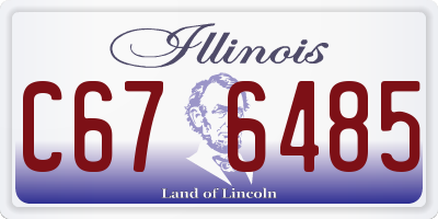 IL license plate C676485