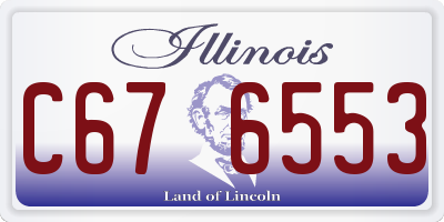 IL license plate C676553