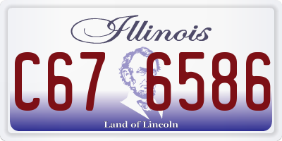 IL license plate C676586