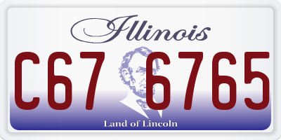 IL license plate C676765