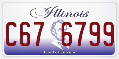 IL license plate C676799