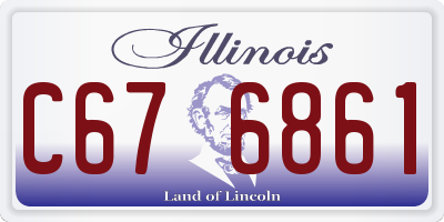 IL license plate C676861