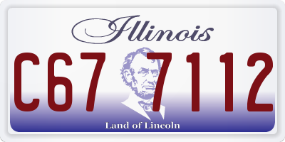 IL license plate C677112
