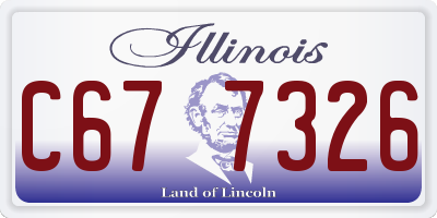 IL license plate C677326