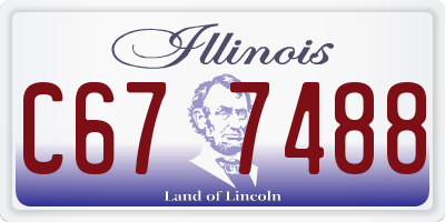 IL license plate C677488