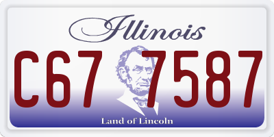 IL license plate C677587