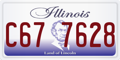 IL license plate C677628