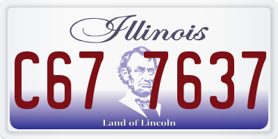 IL license plate C677637