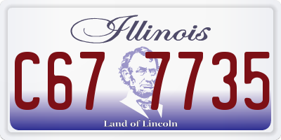 IL license plate C677735