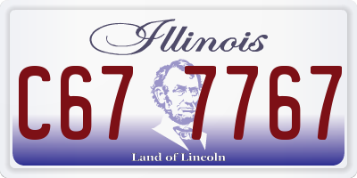 IL license plate C677767