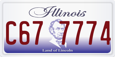 IL license plate C677774