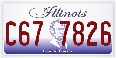 IL license plate C677826