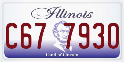 IL license plate C677930