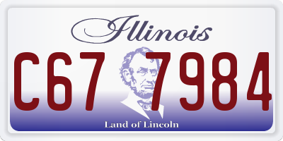 IL license plate C677984