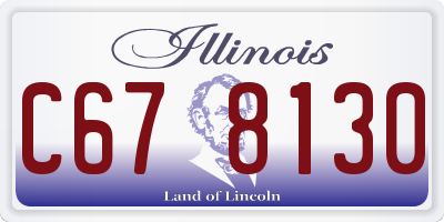IL license plate C678130