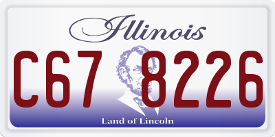 IL license plate C678226