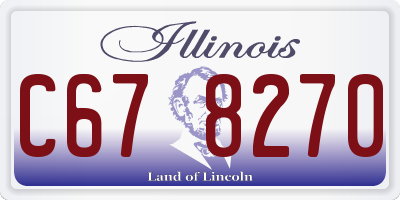 IL license plate C678270