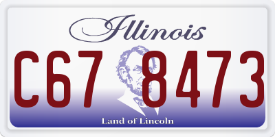 IL license plate C678473