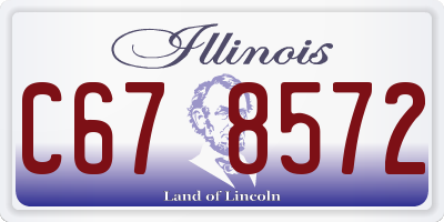 IL license plate C678572