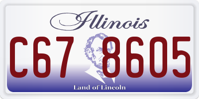 IL license plate C678605