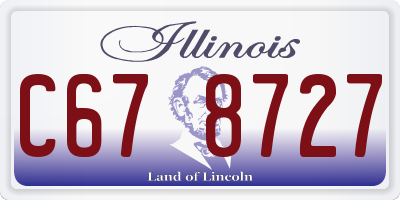 IL license plate C678727