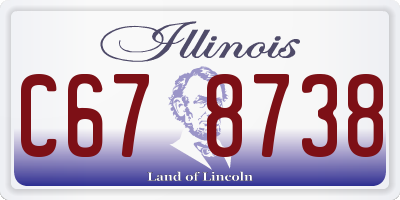 IL license plate C678738