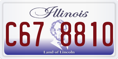 IL license plate C678810