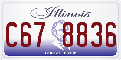 IL license plate C678836
