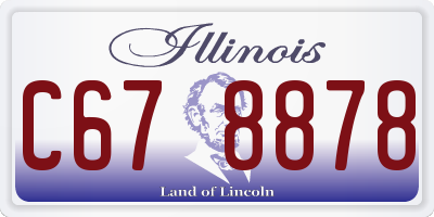 IL license plate C678878