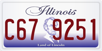 IL license plate C679251