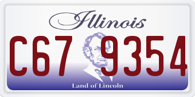 IL license plate C679354
