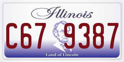 IL license plate C679387