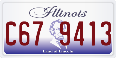 IL license plate C679413