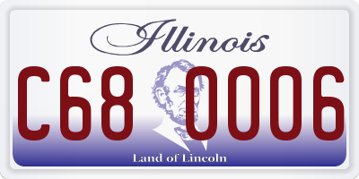 IL license plate C680006