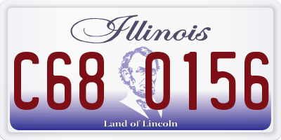 IL license plate C680156