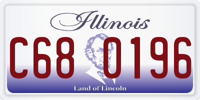 IL license plate C680196