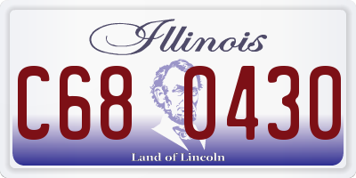 IL license plate C680430